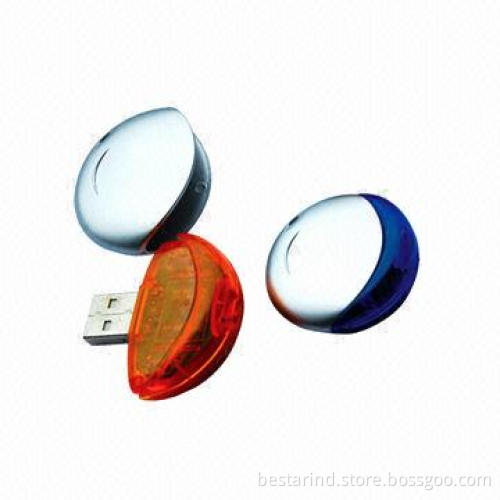 2GB USB flash drive, smile face shape, plastic housing, customized logo/color/packaging ways